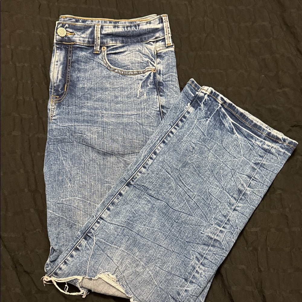 Torrid Wide Leg Distressed Jeans